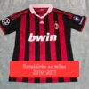 RONALDINHO  SIGNED AC MILAN 2010-2011 JERSEY BECKETT COA