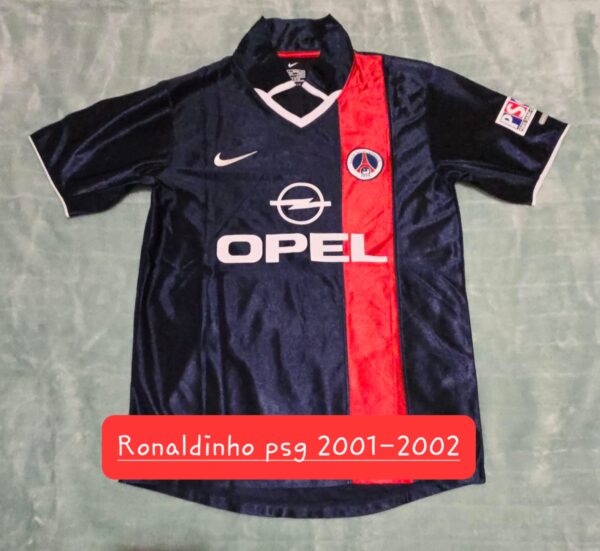 RONALDINHO SIGNED PARIS SAINT GERMAIN 2001-2002 JERSEY BECKETT COA