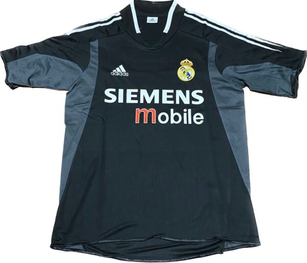 ZINEDINE ZIDANE SIGNED REAL MADRID 2004-2005 AWAY JERSEY BECKETT COA - Image 2