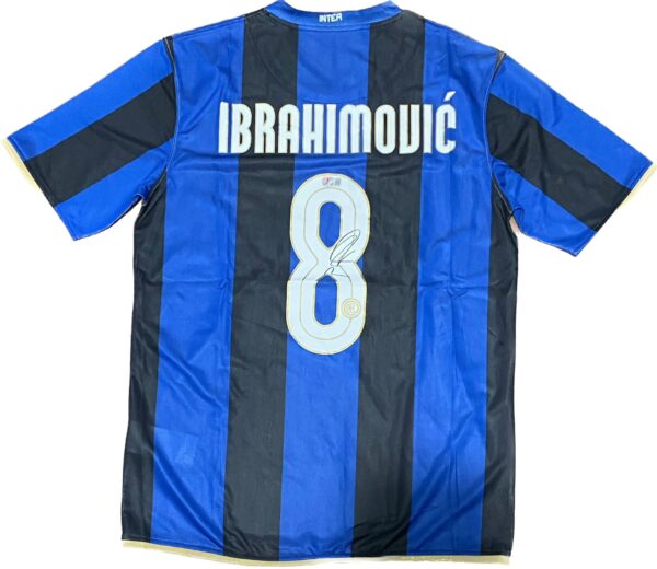 ZLATAN IBRAHIMOVIC SIGNED INTER MILAN  2008-2009 JERSEY BECKETT COA - Image 2