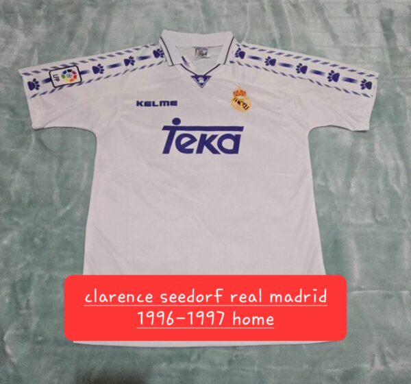 Clarence Seedorf Signed Real Madrid 1996-1997 Beckett COA