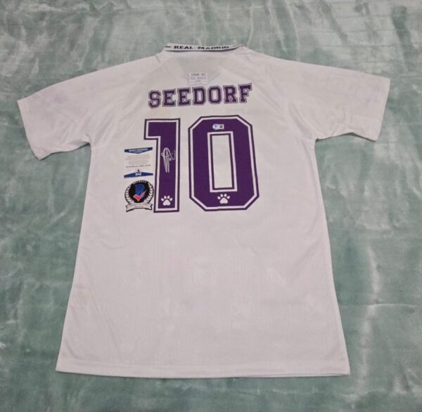 Clarence Seedorf Signed Real Madrid 1996-1997 Beckett COA - Image 3