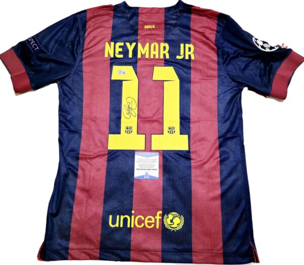 Neymar Jr Signed Barcelona Jersey Beckett COA - Image 3
