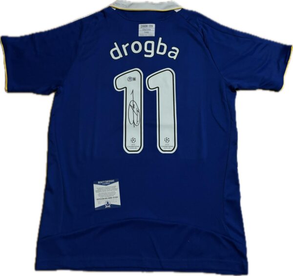 Dider Drogba Signed Chelsea Jersey, Beckett COA - Image 3