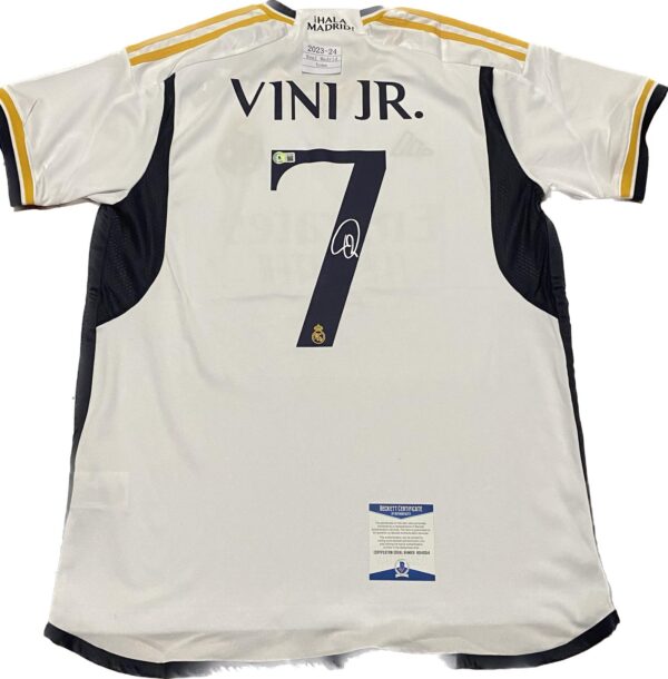 Vini Jr Special  Real Madrid 2023-2024 Jersey Beckett COA - Image 3