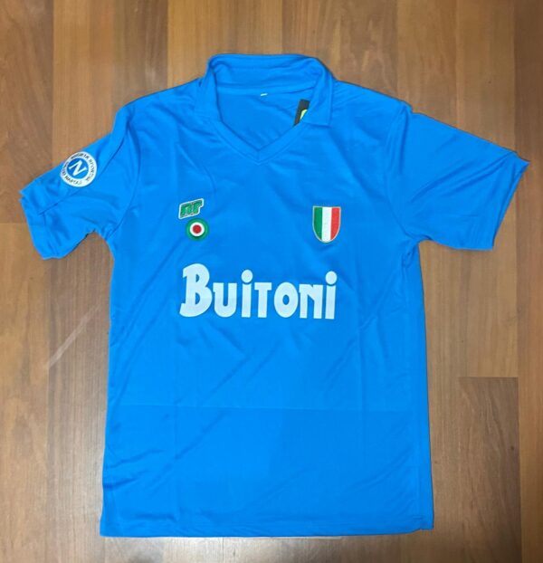 DIEGO MARADONA SIGNED NAPOLI JERSEY + ONLINE VERIFICATION + COA