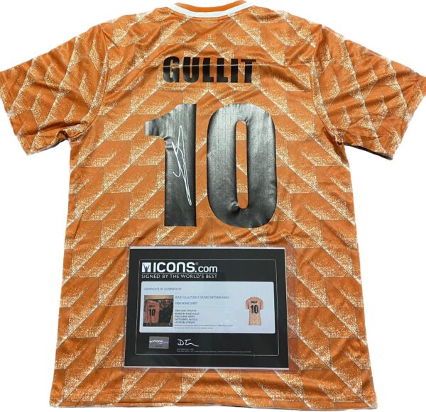 Ruud Gullit Signed Holland Jersey, ICONS COA - Image 4