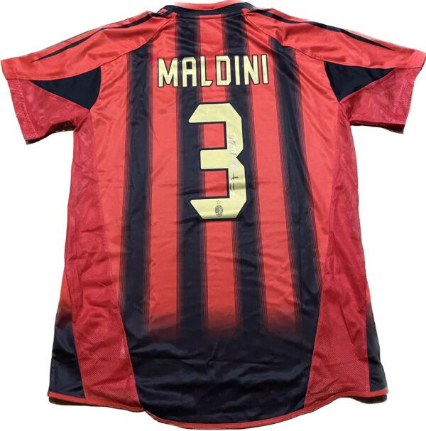 Paolo Maldini Signed AC Milan 2004-2005 Jersey Beckett COA - Image 3