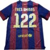 Tresamigos, Barcelona Jersey Signed By Messi. Neymar Jr and Suarez ICONS COA - Image 4