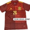 PEDRI SIGNED SPAIN  JERSEY BECKETT COA