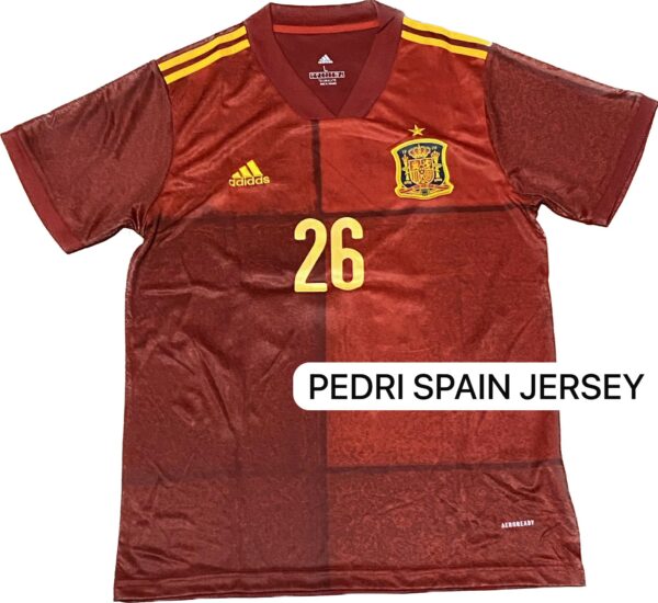 PEDRI SIGNED SPAIN  JERSEY BECKETT COA