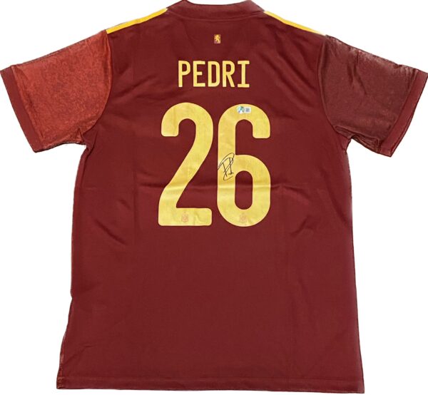 PEDRI SIGNED SPAIN  JERSEY BECKETT COA - Image 3