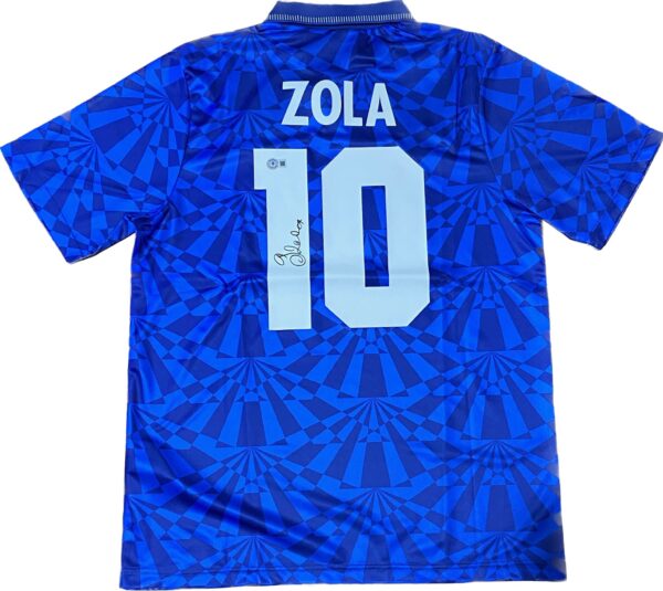 Gianfranco Zola Signed Napoli 1991-1993 Jersey Beckett COA - Image 3