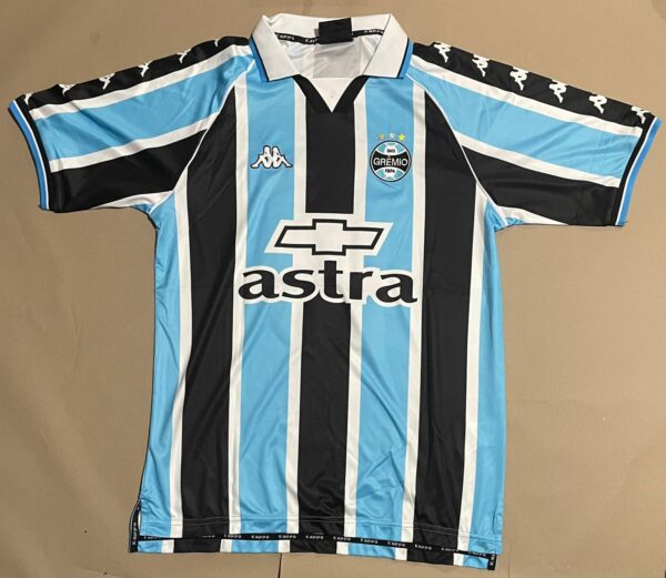 RONALDINHO SIGNED GREMIO 1999 HOME JERSEY BECKETT COA