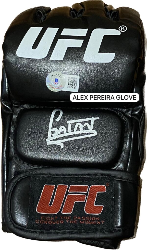 ALEX PEREIRA SIGNED UFC GLOVE BECKETT COA