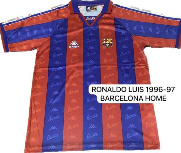 RONALDO LUIS NAZRIO DE LIMA SIGNED BARCELONA JERSEY BECKETT COA