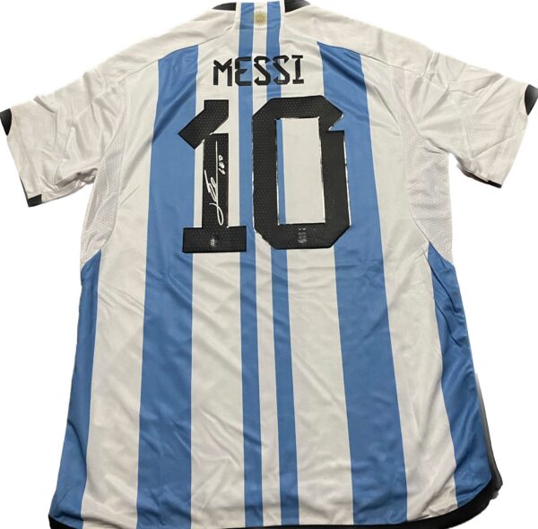 LIONEL MESSI SIGNED ARGENTINA 2022-2023 JERSEY ICONS COA - Image 3