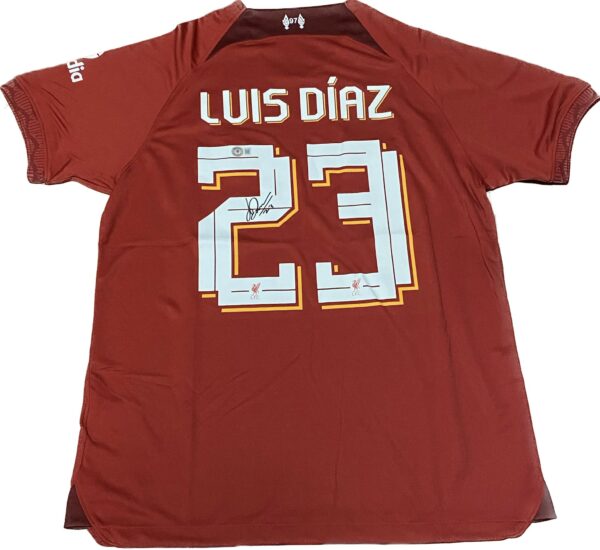 LUIS DIAZ SIGNED LIVERPOOL JERSEY BECKETT COA - Image 3