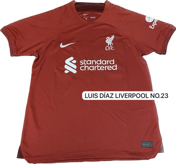 LUIS DIAZ SIGNED LIVERPOOL JERSEY BECKETT COA